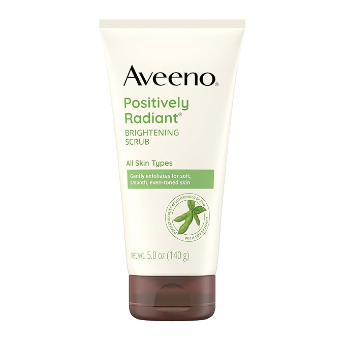 Aveeno Positively Radiant Skin Brightening Exfoliating Daily Facial Scrub 5 oz
