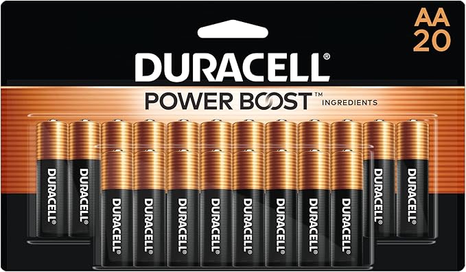 Duracell Coppertop AA Batteries with Power Boost Ingredients, 20 Count Pack