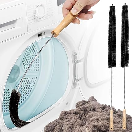 Holikme 2 Pack Dryer Vent Cleaner Kit Clothes Dryer Lint Brush Vent Trap Cleaner