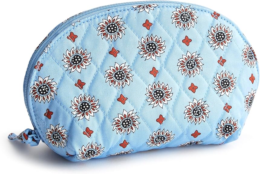 Vera Bradley Women's Premium Cotton Mini Dome Cosmetic