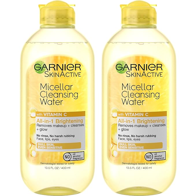 Garnier Micellar Water with Vitamin C, Facial Cleanser & Makeup Remover