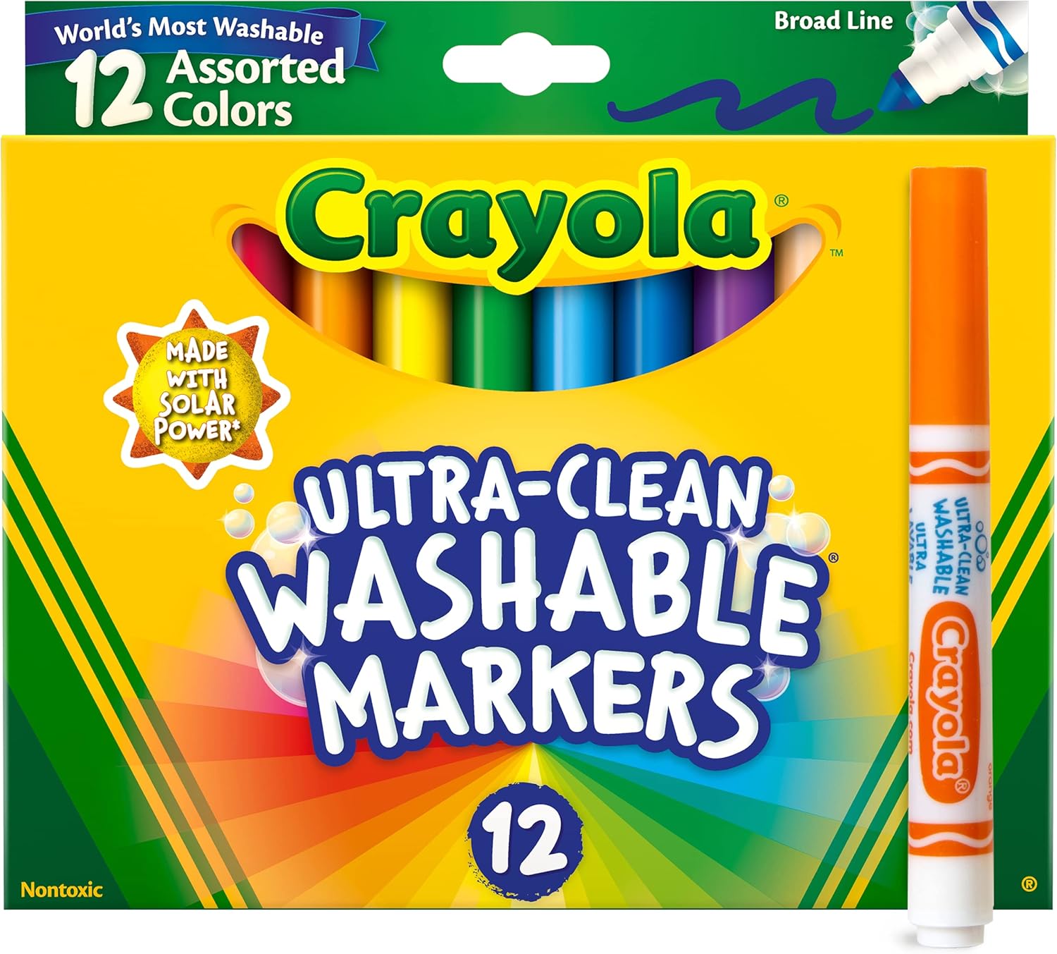 Crayola Ultra-Clean Washable Markers, 12 Count