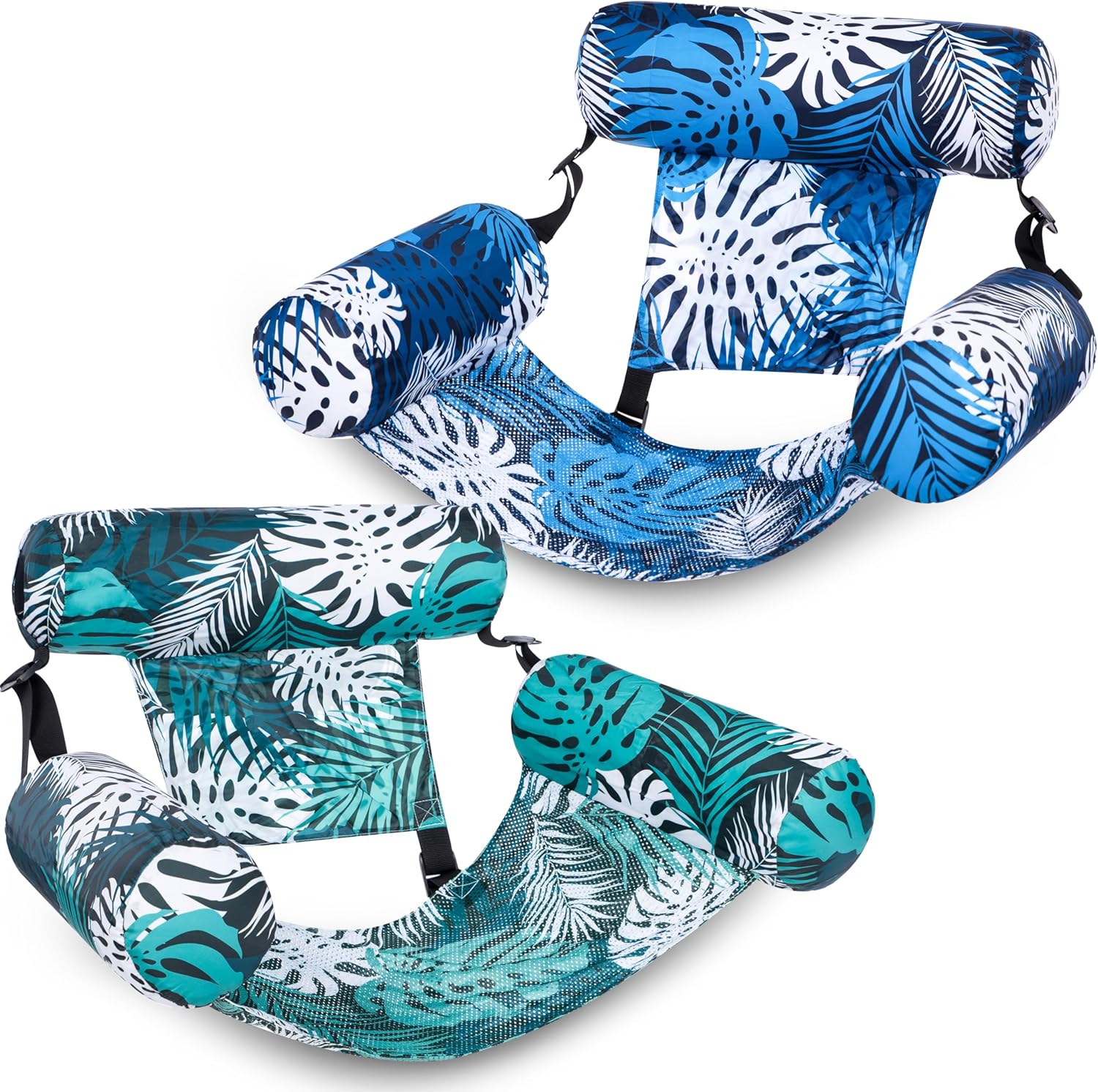 SLOOSH Inflatable Pool Floats, Adult Floating Lounge Chairs, 2 Pack